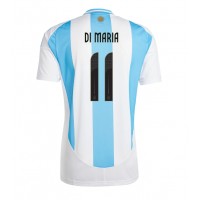Camisa de Futebol Argentina Angel Di Maria #11 Equipamento Principal Copa America 2024 Manga Curta